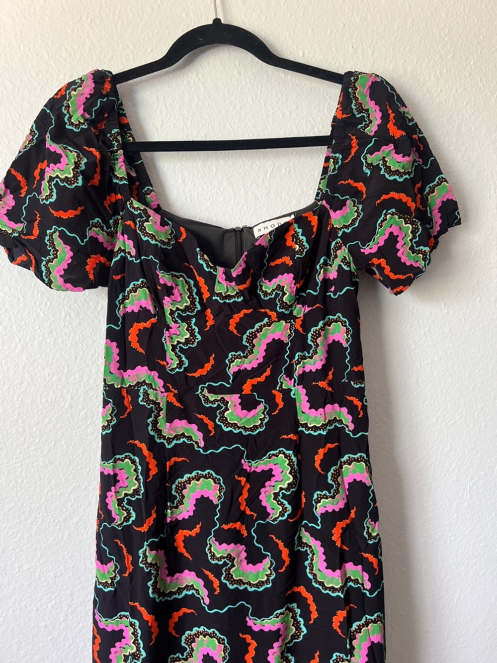 Rhode Ramona Maxi Dress Soundwave Size 6 - Picture 3 of 7